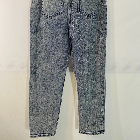 Wild Fable Ruffle Top Elastic Waist Blue Denim Jeans EUC Women's Size 8 - Picture 16 of 16